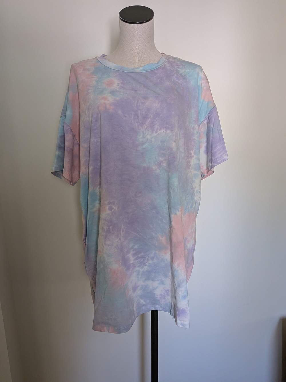 Pastel Tie-Dye Tee Dresser- Lavender, Pink & Blue